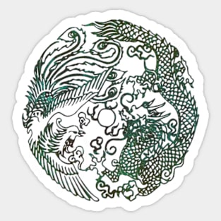 Shenmue III Dragon Vs Phoenix Sticker